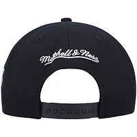 Men's Mitchell & Ness Black New York Knicks Hardwood Classics Script 2.0 Snapback Hat