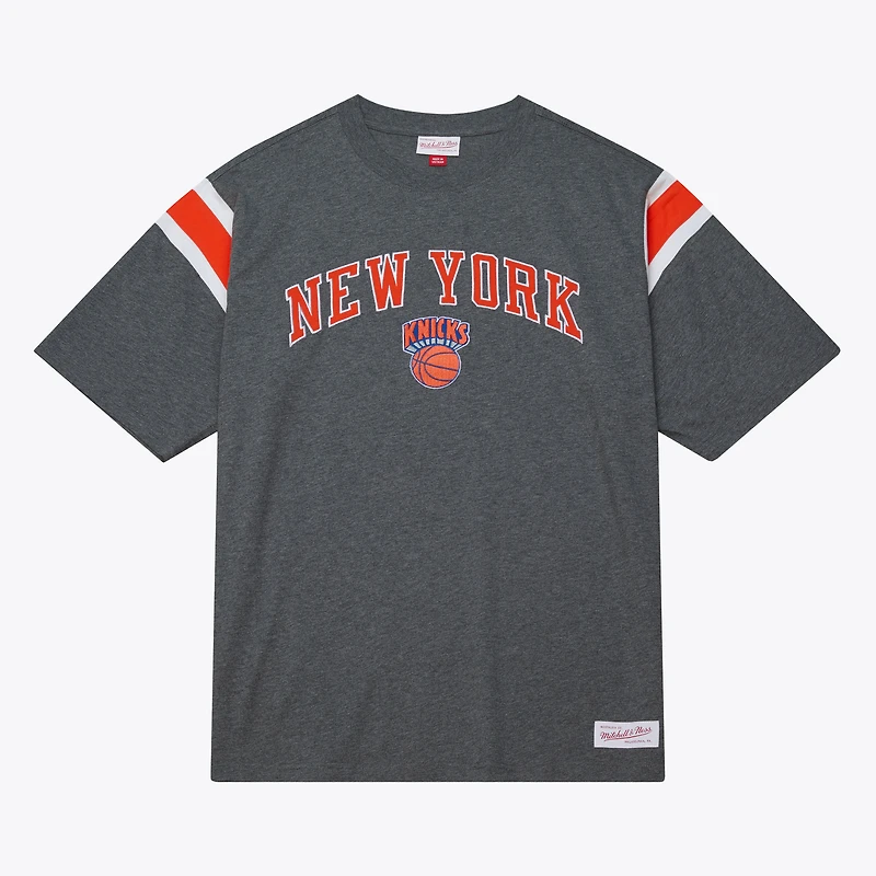 T-shirt premium Mitchell & Ness noir New York Knicks Legacy Collection pour homme