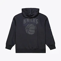 Men's Mitchell & Ness  Black New York Knicks Phantom Fleece Hoodie