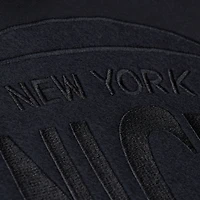 Men's Mitchell & Ness  Black New York Knicks Phantom Fleece Hoodie