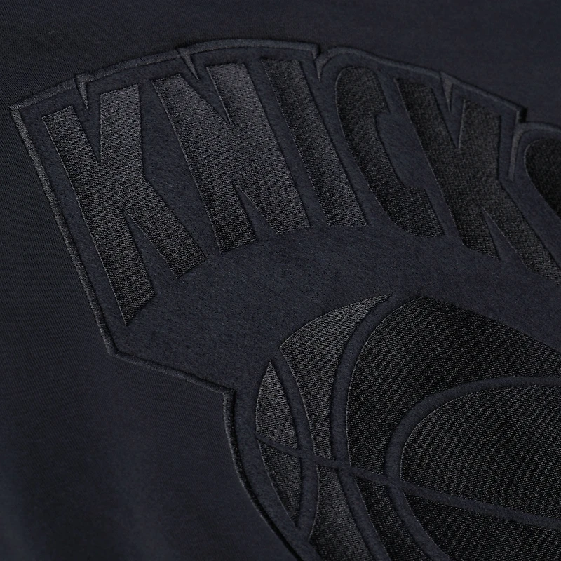 Sweat à capuche polaire Phantom noir Mitchell & Ness pour homme, New York Knicks