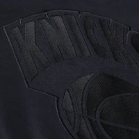 Sweat à capuche polaire Phantom noir Mitchell & Ness pour homme, New York Knicks