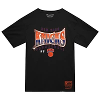Men's Mitchell & Ness  Black New York Knicks Worldwide Collection Glow Up T-Shirt