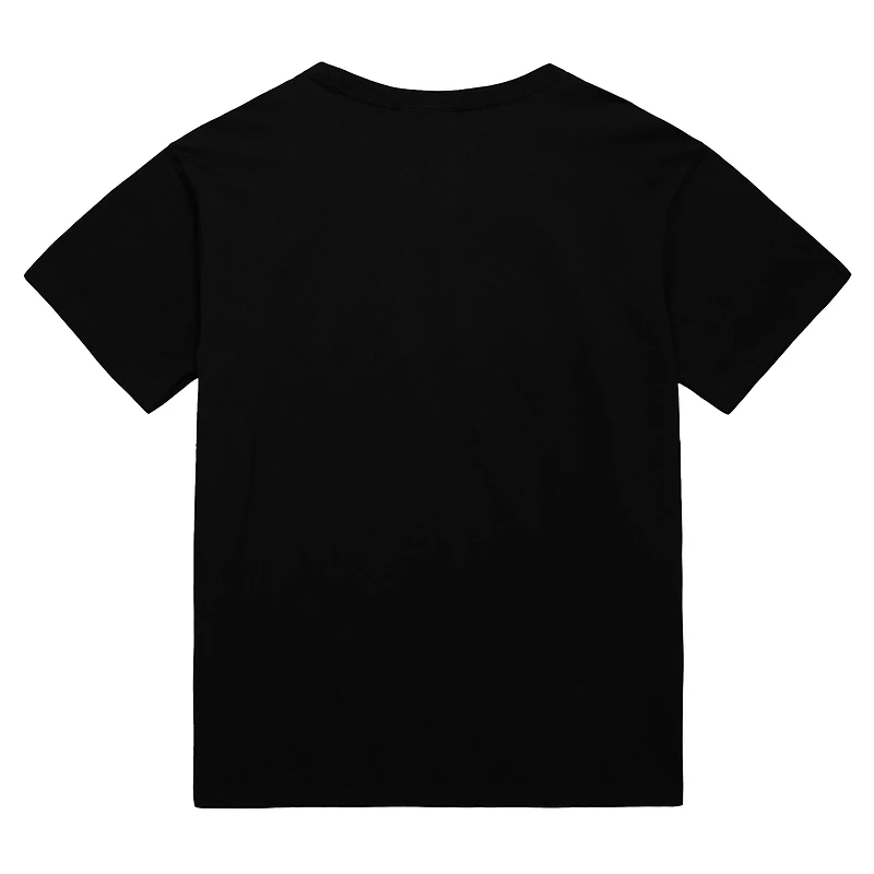 Men's Mitchell & Ness  Black New York Knicks Worldwide Collection Tri-Logo T-Shirt