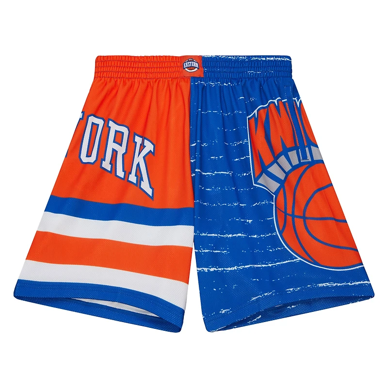 Short Jumbotron 3.0 bleu/orange Mitchell & Ness pour homme des New York Knicks