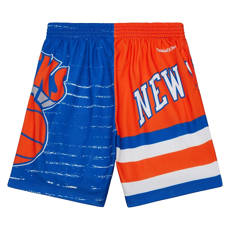Short Jumbotron 3.0 bleu/orange Mitchell & Ness pour homme des New York Knicks