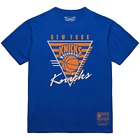 Men's Mitchell & Ness  Blue New York Knicks Big Tall Hardwood Classics Final Seconds T-Shirt