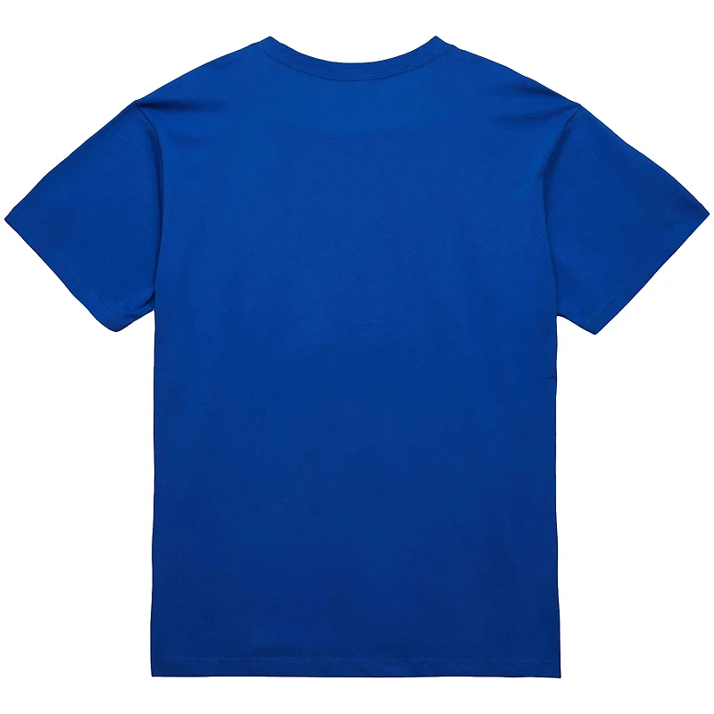 Men's Mitchell & Ness  Blue New York Knicks Big Tall Hardwood Classics Final Seconds T-Shirt