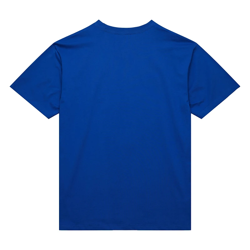 T-shirt bleu Mitchell & Ness pour homme, modèle Hardwood Classics Neon Nights, des New York Knicks