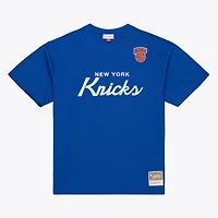 Men's Mitchell & Ness  Blue New York Knicks Head Coach T-Shirt