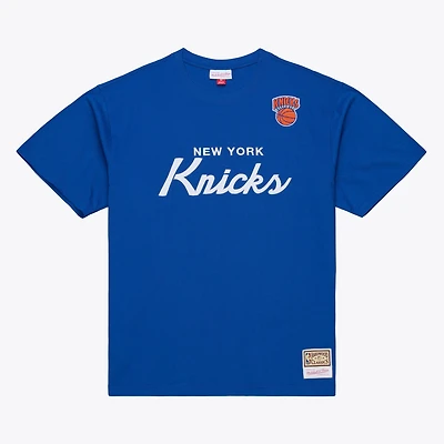 T-shirt Mitchell & Ness bleu pour homme, entraîneur-chef des Knicks de New York