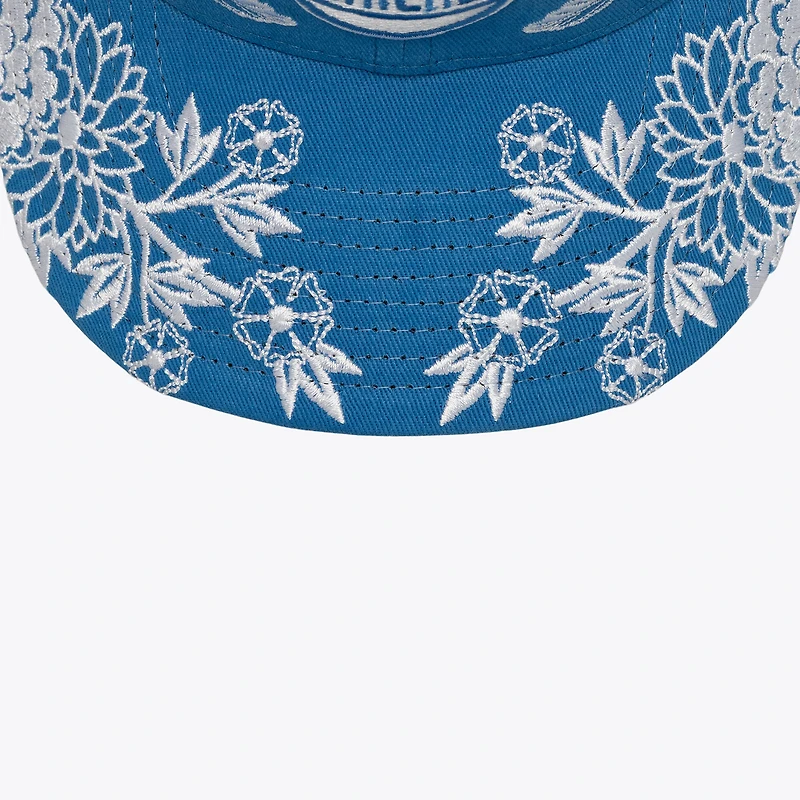 Casquette Mitchell & Ness bleue pour homme New York Knicks Morning Haze Pro Crown ajustable