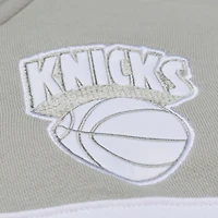 Men's Mitchell & Ness  Blue New York Knicks Thunderstorm Head Coach Quarter-Zip Jacket