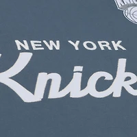 T-shirt Mitchell & Ness bleu New York Knicks Thunderstorm pour homme