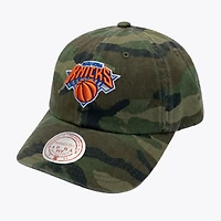 Casquette ajustable Mitchell & Ness camouflage New York Knicks pour homme