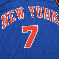 Maillot authentique Mitchell & Ness Carmelo Anthony bleu des New York Knicks 11 Hardwood Classics pour homme