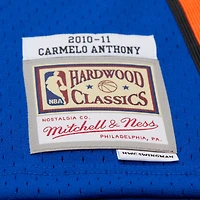 Maillot Swingman Mitchell & Ness Carmelo Anthony bleu New York Knicks 11 pour homme, grandes tailles
