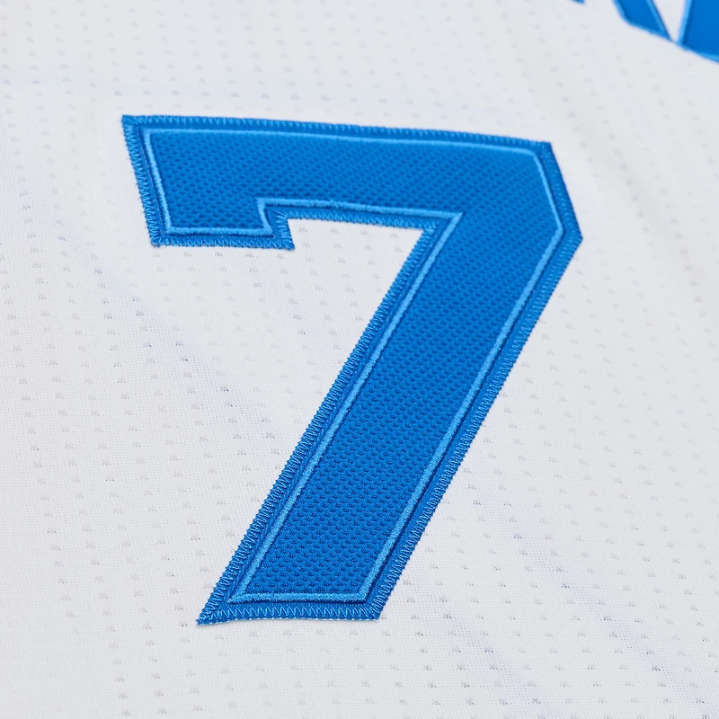 Maillot authentique Mitchell & Ness Carmelo Anthony White New York Knicks 2015-16 Hardwood Classics pour homme