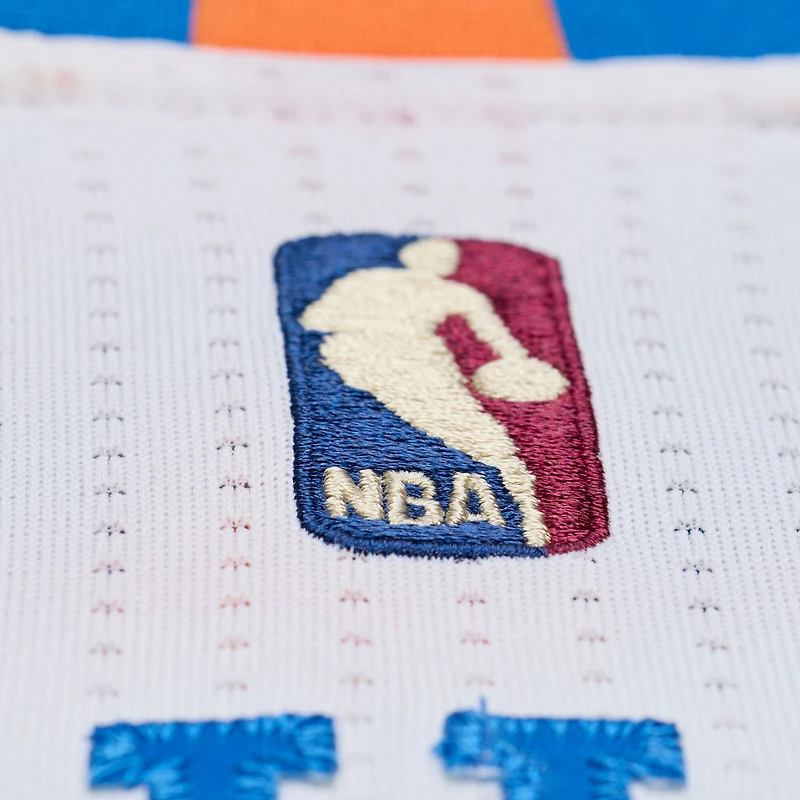 Men's Mitchell & Ness Carmelo Anthony White New York Knicks 2015-16 Hardwood Classics Authentic Jersey