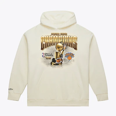 Men's Mitchell & Ness Cream New York Knicks 2026 NBA Finals Champions Hoodie