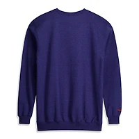 Sweat-shirt à col rond Mitchell & Ness Heather Blue New York Knicks Hardwood Classics pour homme, grandes tailles