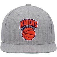 Casquette Snapback New York Knicks Hardwood Classics Team 2.0 gris chiné Mitchell & Ness pour homme