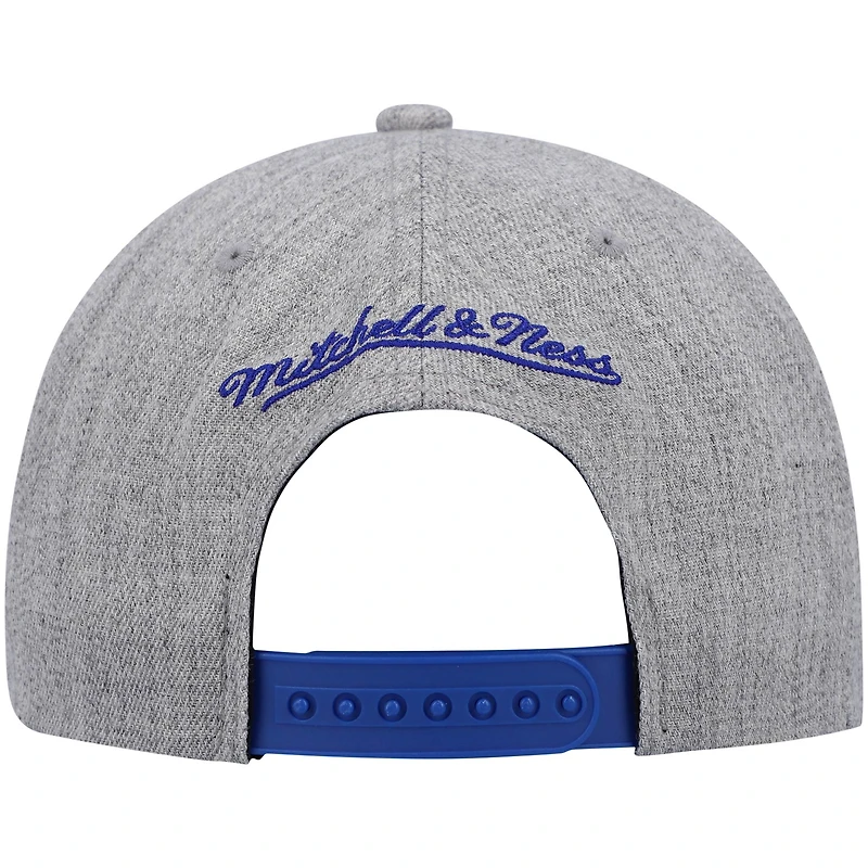 Casquette Snapback New York Knicks Hardwood Classics Team 2.0 gris chiné Mitchell & Ness pour homme