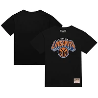 T-shirt noir Mitchell & Ness Jeremy Lin pour homme avec logo Linsanity des New York Knicks