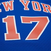 Maillot Mitchell & Ness Jeremy Lin bleu pour homme des New York Knicks 2011/12 Swingman
