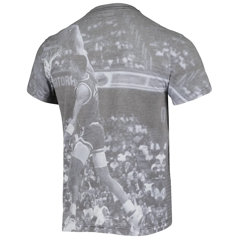 Men's Mitchell & Ness Kenny Walker Heather Gray New York Knicks Above The Rim T-Shirt