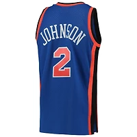 Men's Mitchell & Ness Larry Johnson Blue New York Knicks 1998/99 Hardwood Classics Swingman Jersey