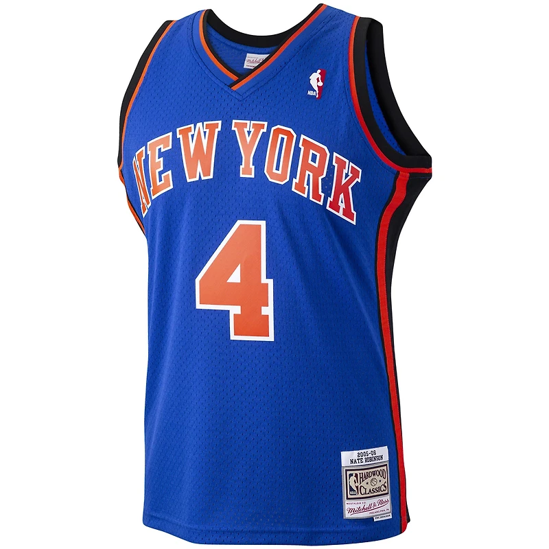 Maillot Swingman Mitchell & Ness Nate Robinson bleu New York Knicks Hardwood Classics pour hommes