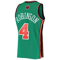 Maillot Mitchell & Ness Nate Robinson vert pour homme des New York Knicks 2006/07 Hardwood Classics Swingman