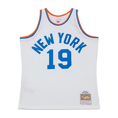 Maillot Swingman Pioneers 1950-51 de Nathaniel Clifton, blanc, Mitchell & Ness, pour homme, New York Knicks