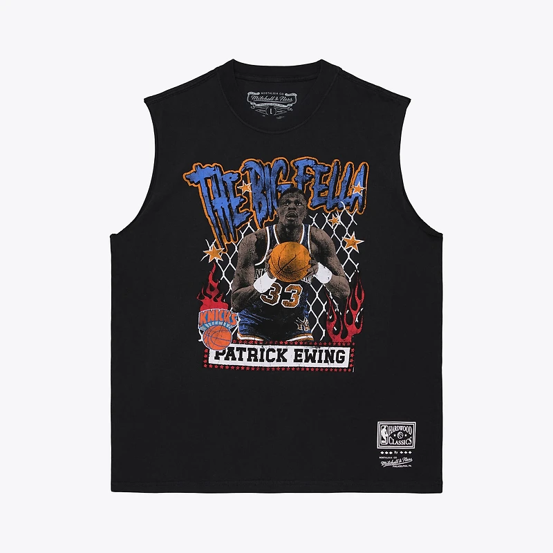 Débardeur Mitchell & Ness Patrick Ewing noir New York Knicks « Best Class » pour homme