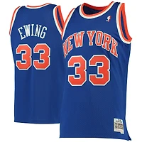 Maillot Swingman Mitchell & Ness Patrick Ewing New York Knicks 1991/92 Hardwood Classics pour hommes, bleu