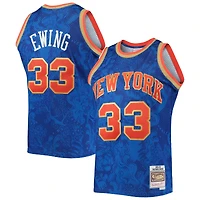 Maillot Swingman du Nouvel An lunaire Mitchell & Ness Patrick Ewing pour hommes, bleu, New York Knicks, Hardwood Classics 1991/92