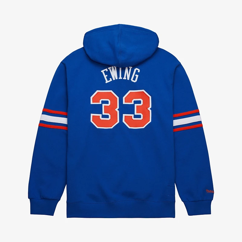 Men's Mitchell & Ness Patrick Ewing Blue New York Knicks Name Number Hoodie