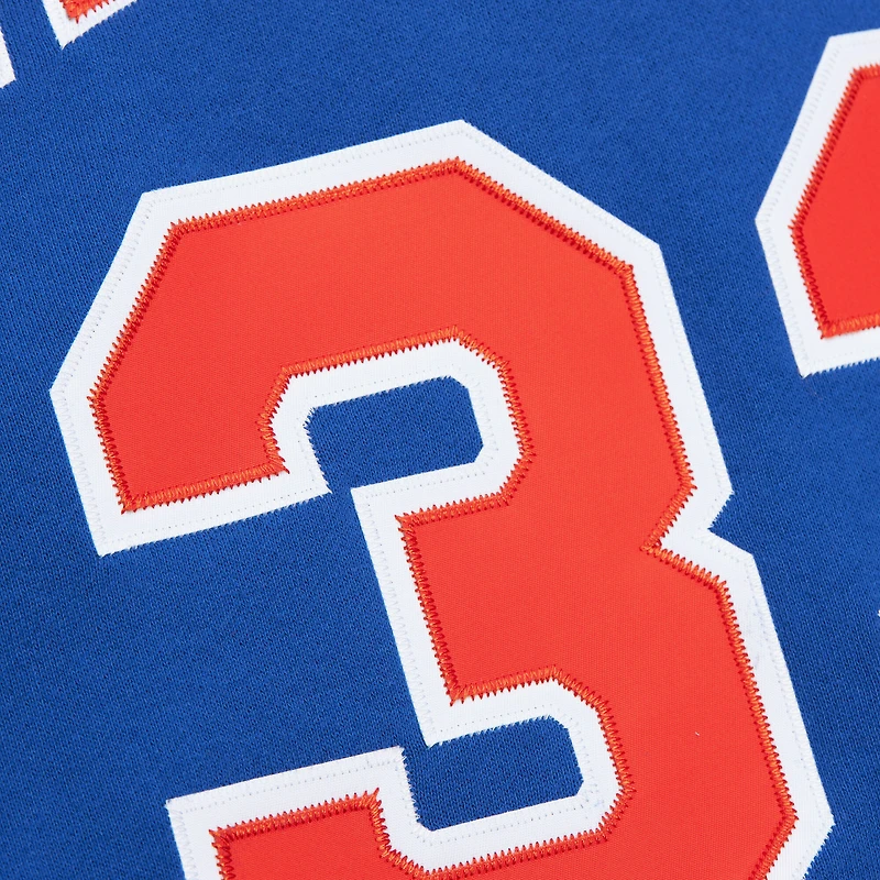 Men's Mitchell & Ness Patrick Ewing Blue New York Knicks Name Number Hoodie