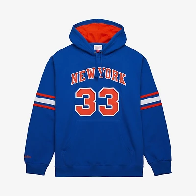 Men's Mitchell & Ness Patrick Ewing Blue New York Knicks Name Number Hoodie