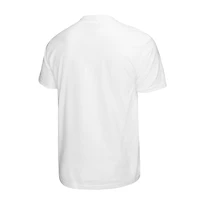 Men's Mitchell & Ness Patrick Ewing White New York Knicks Hardwood Classics Commemorative Player Collage T-Shirt