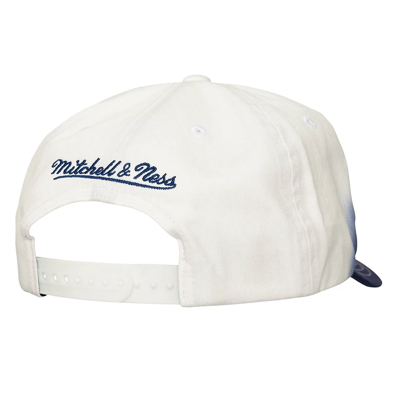 Men's Mitchell & Ness  Royal/White New York Knicks Dip Dye Pro Crown Adjustable Hat