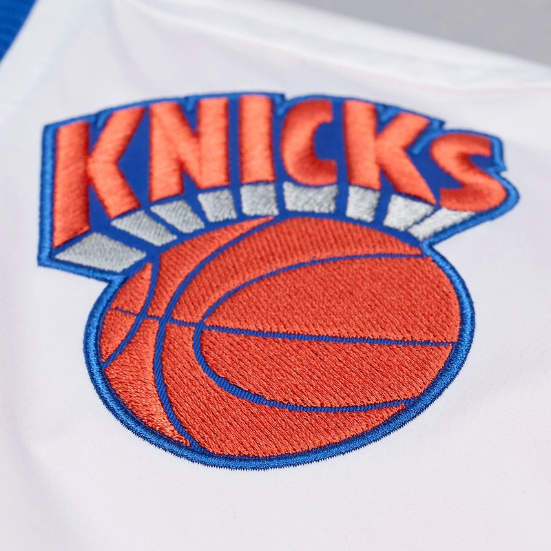 Men's Mitchell & Ness  Royal New York Knicks Hardwood Classics Head Coach Lightweight Satin Full-Snap Jacket