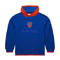 Sweat à capuche Mitchell & Ness Royal New York Knicks Hardwood Classics Team OG 3.0 pour homme