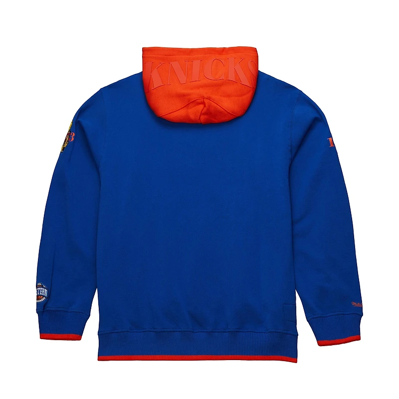 Sweat à capuche Mitchell & Ness Royal New York Knicks Hardwood Classics Team OG 3.0 pour homme