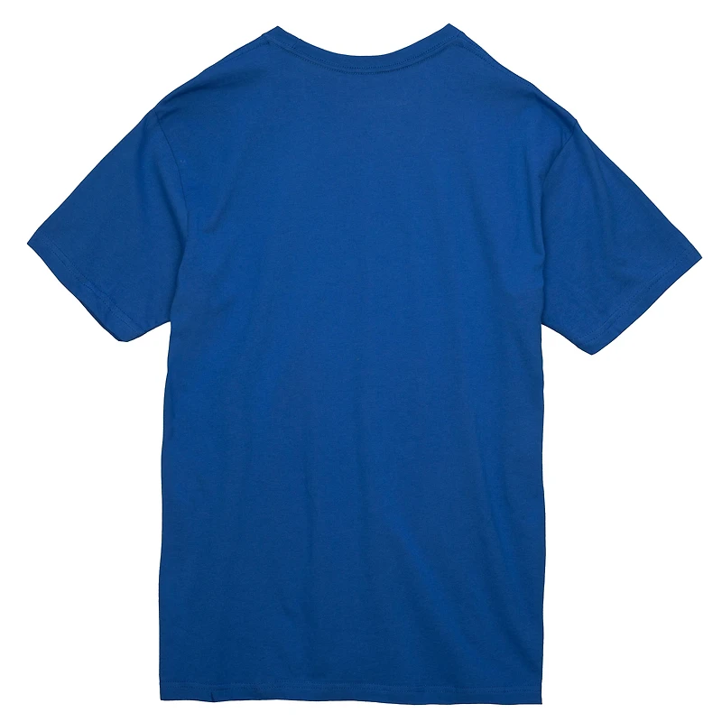 T-shirt premium rayé Mitchell & Ness Royal New York Knicks pour homme