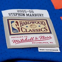 Maillot Swingman Mitchell & Ness Stephon Marbury bleu New York Knicks 2005/06 Hardwood Classics pour homme