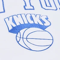 Sweat-shirt polaire arctique Mitchell & Ness blanc New York Knicks pour homme