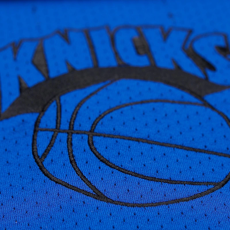 Men's Mitchell & Ness x Purple Brand Navy New York Knicks Button-Up Shooting Shirt