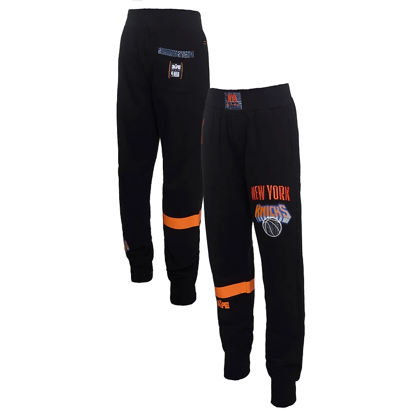 Men's NBA x Two Hype  Black New York Knicks Culture & Hoops Collection Premium Jogger Pants